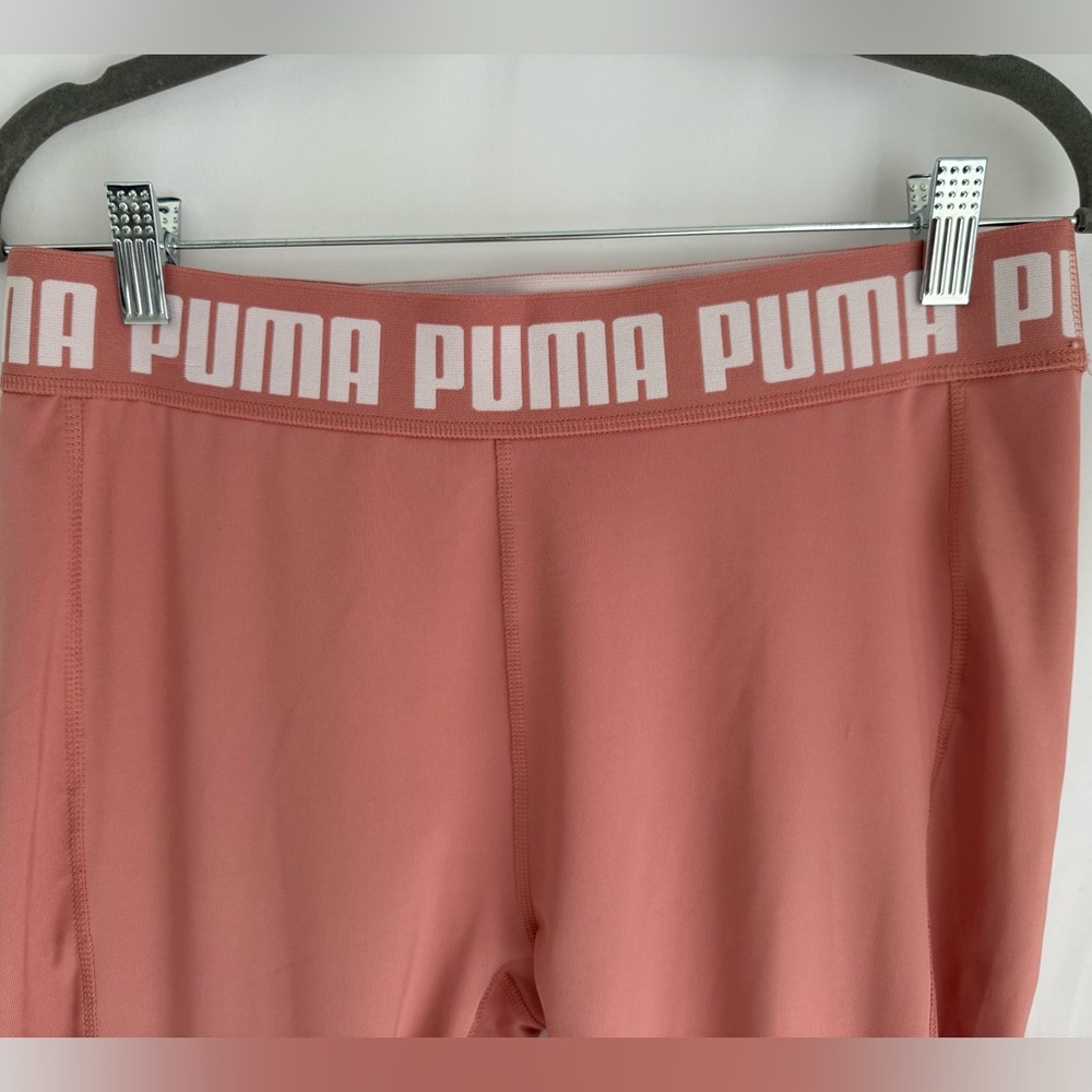 PUMA Train Strong High Waisted Leggings Pink DryCell Athletic Workout Pants Sz L - Picture 14 of 14